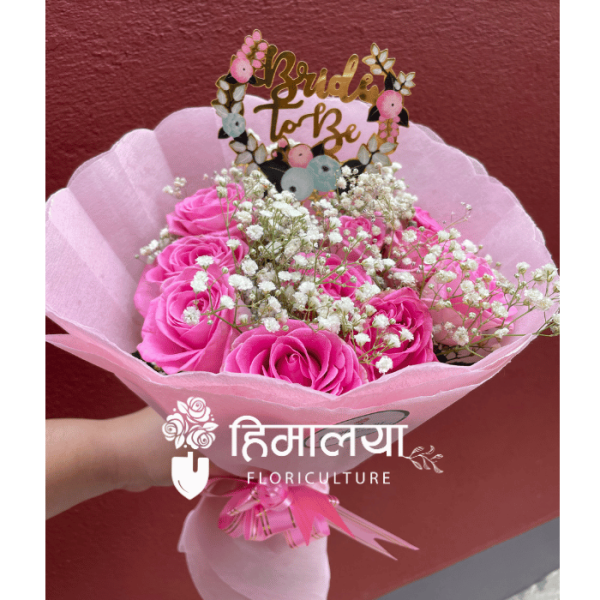Pink Roses Bouquet & B2B