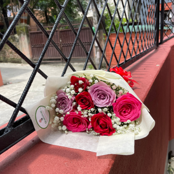 Mixed Color Roses Bouquet
