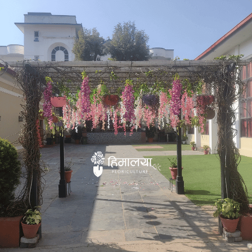 Hanging Artificial Orchid Flowers Decor